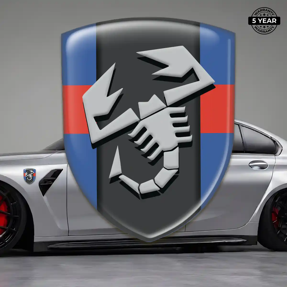 Abarth Domed Logo Sticker Prime Quality