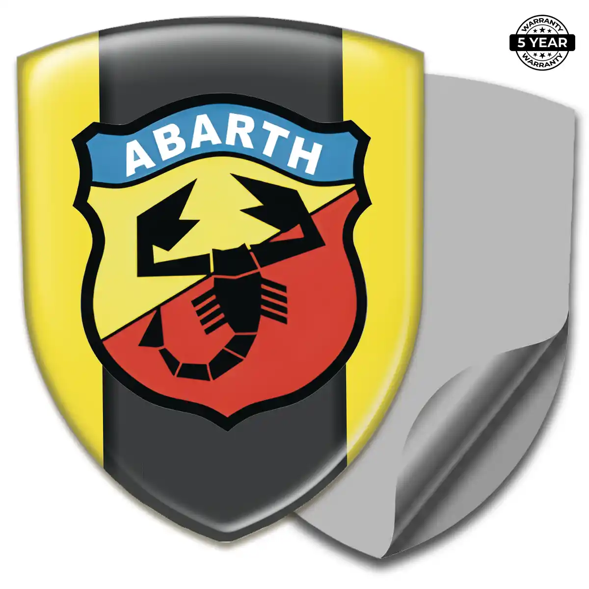 Abarth Domed Logo Sticker Signature Grade