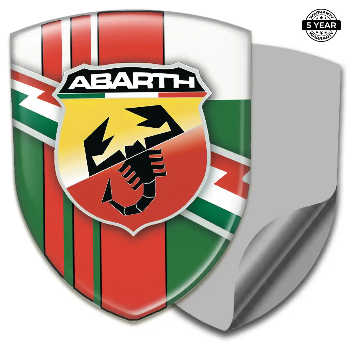 Abarth Domed Logo Sticker Sport Tuning