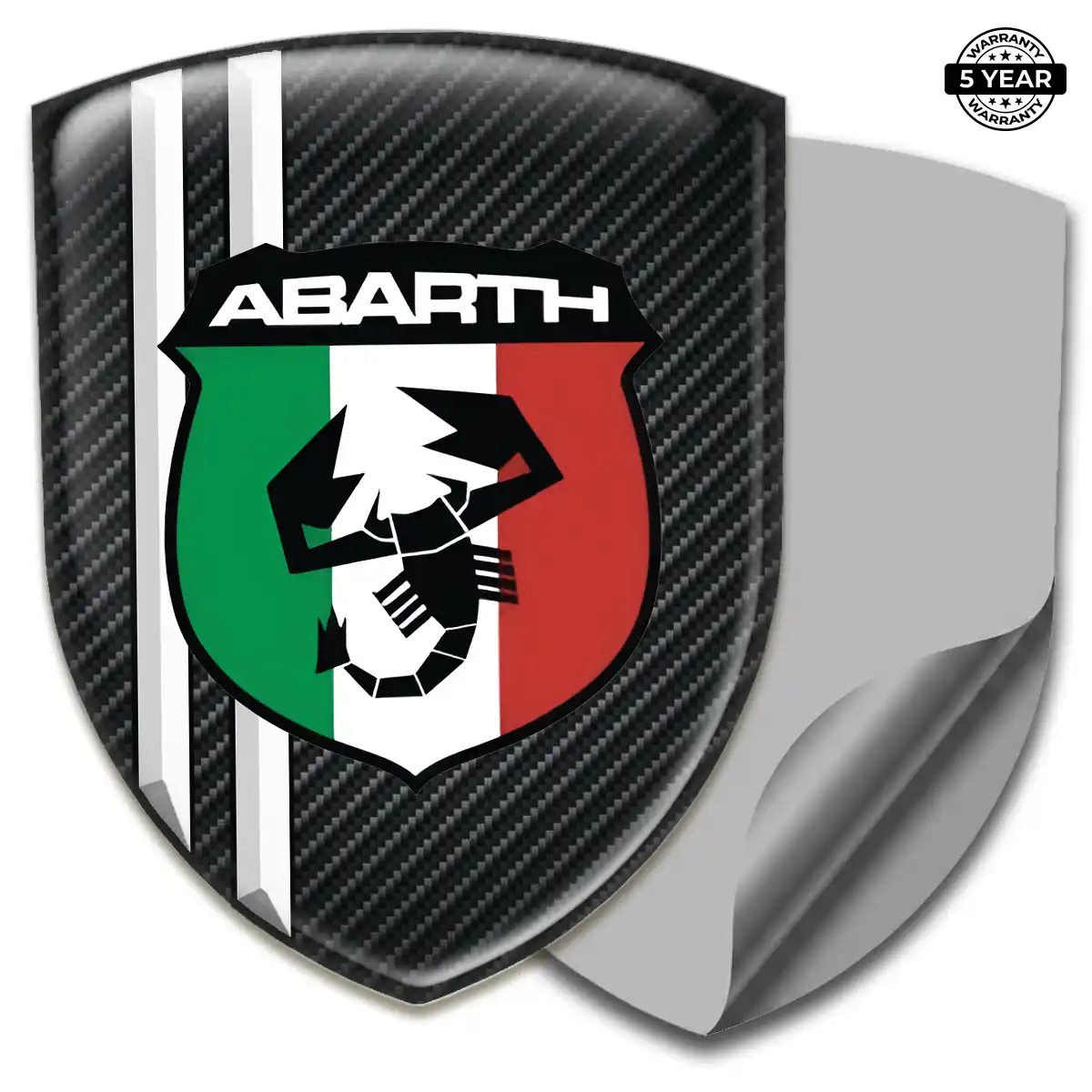 Abarth Domed Logo Sticker Street Tuning
