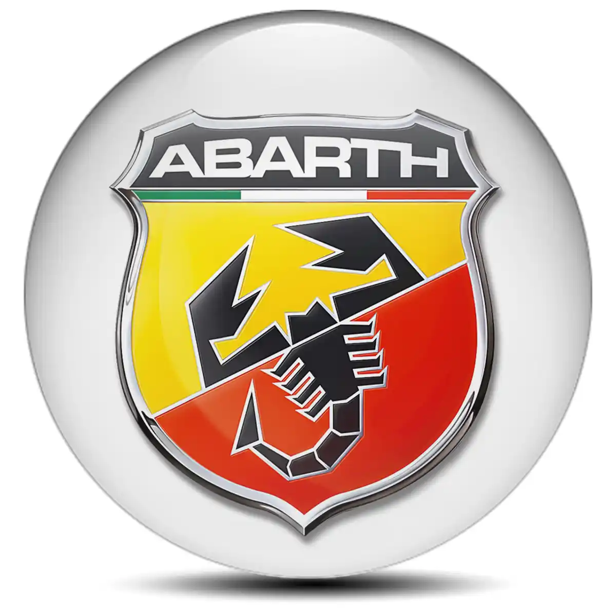 Abarth Domed Sticker Premium Quality