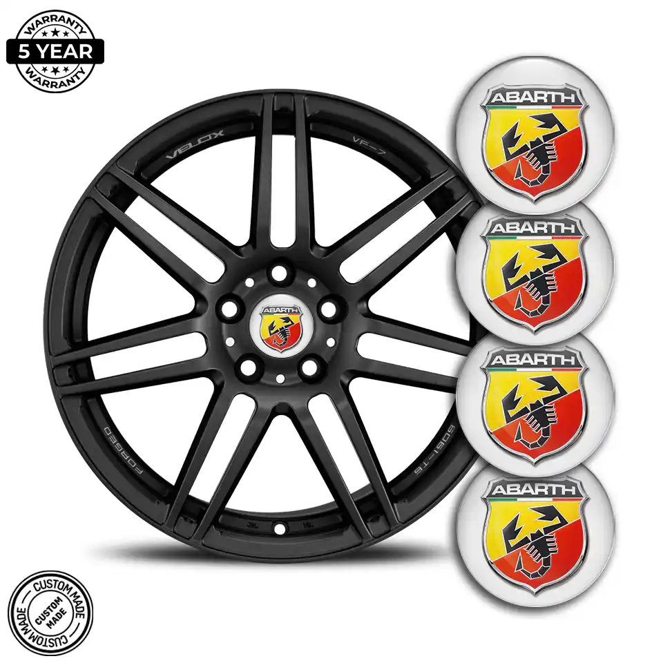 Abarth Domed Sticker Premium Quality