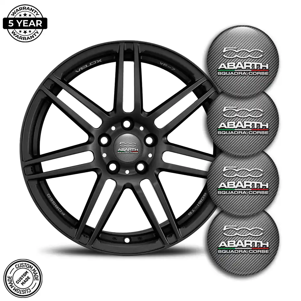 Abarth Domed Sticker Self-Adhesive Premium Edition