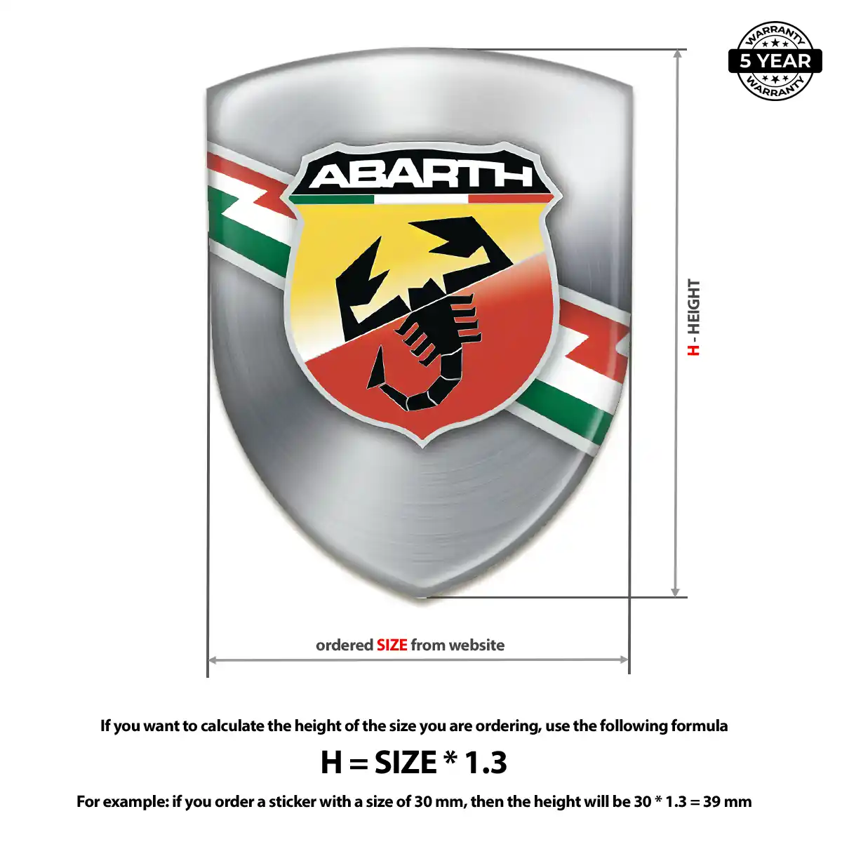 Abarth Emblem Badge Cabin Style