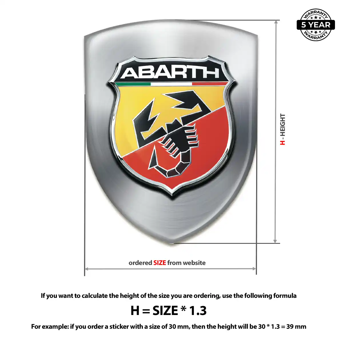 Abarth Emblem Badge Exclusive Series
