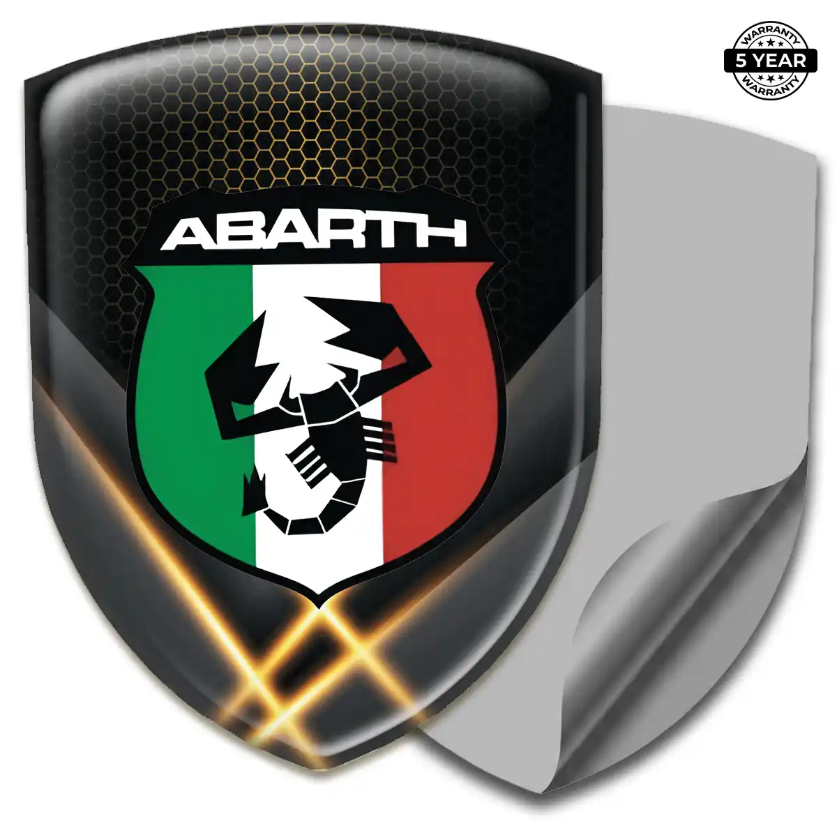 Abarth Emblem Badge Interior Luxe