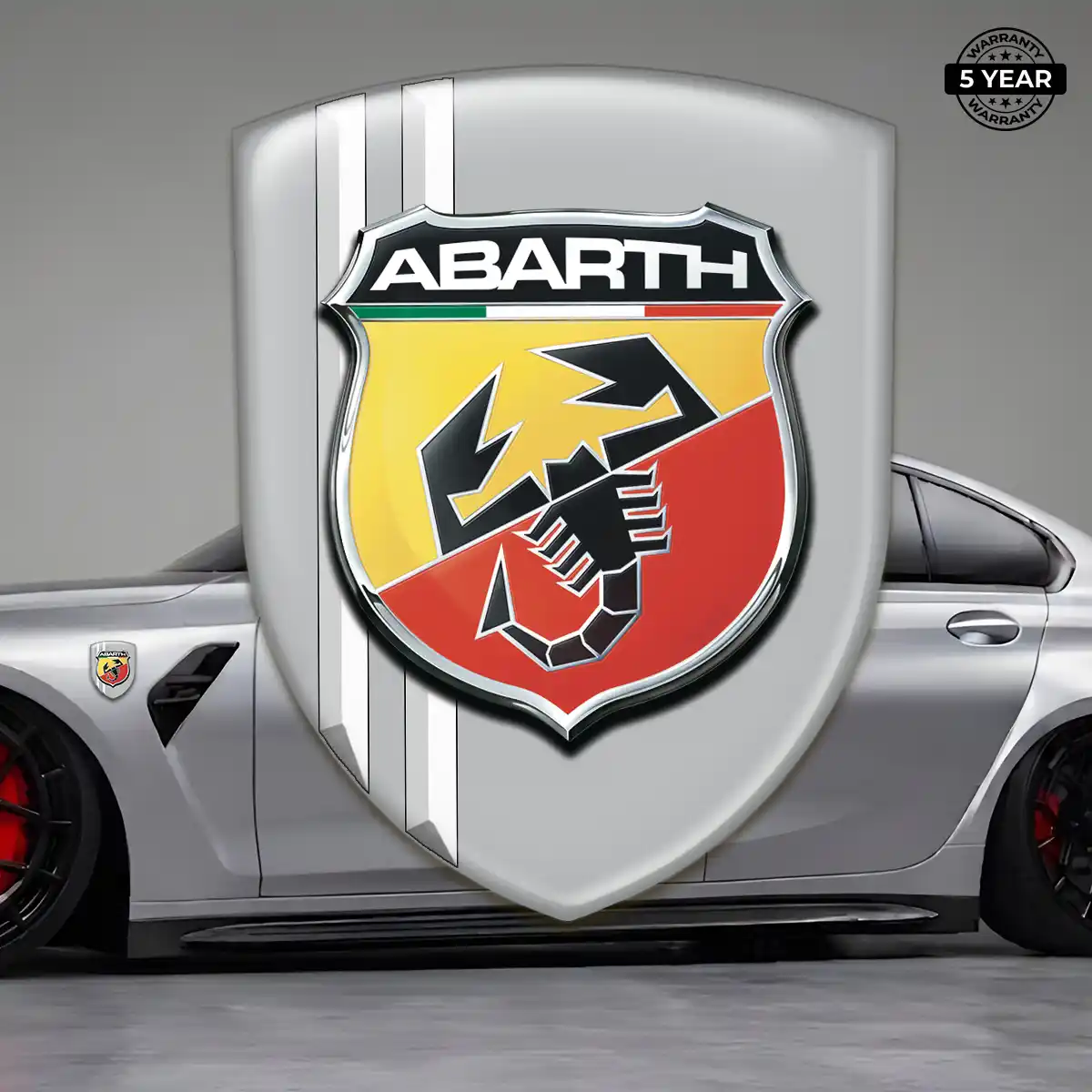 Abarth Emblem Badge Logo Cabin Style