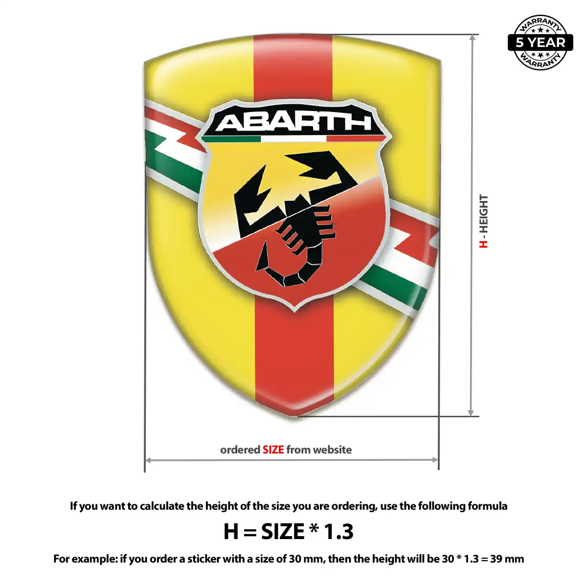 Abarth Emblem Badge Logo Deluxe Edition