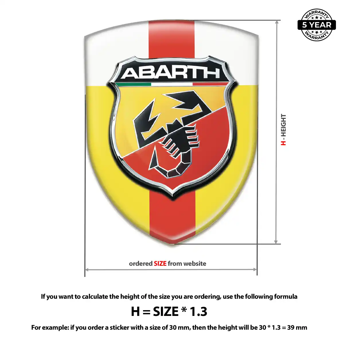 Abarth Emblem Badge Logo Elite Edition