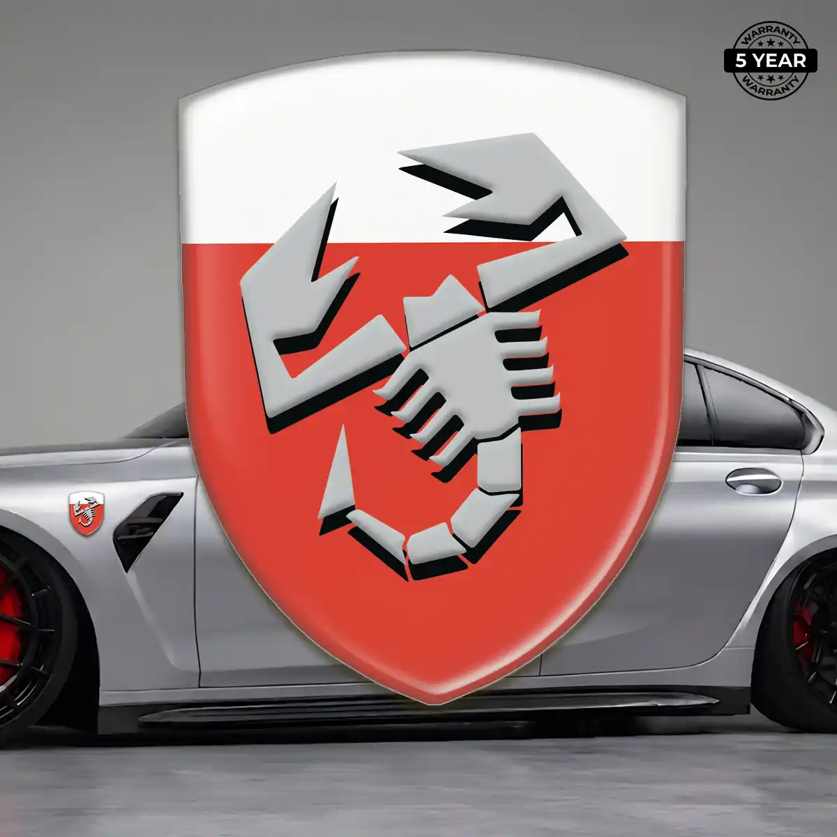 Abarth Emblem Badge Logo Elite Finish