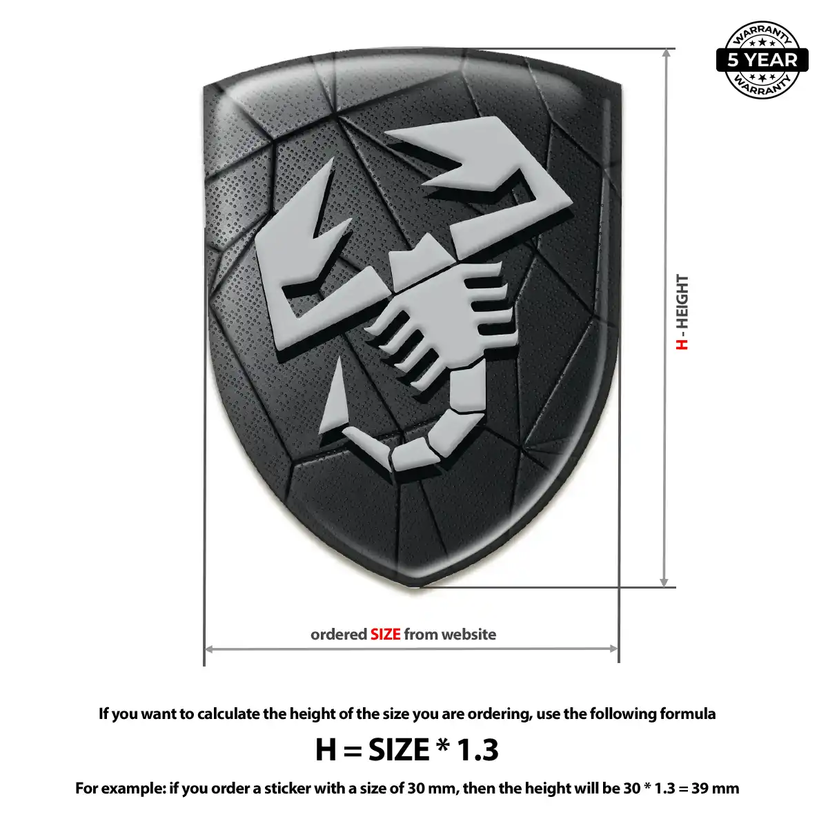 Abarth Emblem Badge Logo Exclusive Series
