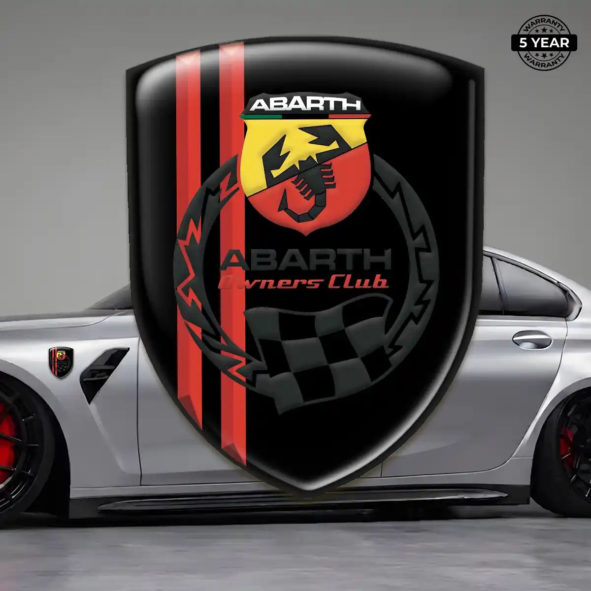 Abarth Emblem Badge Logo Exterior Luxe