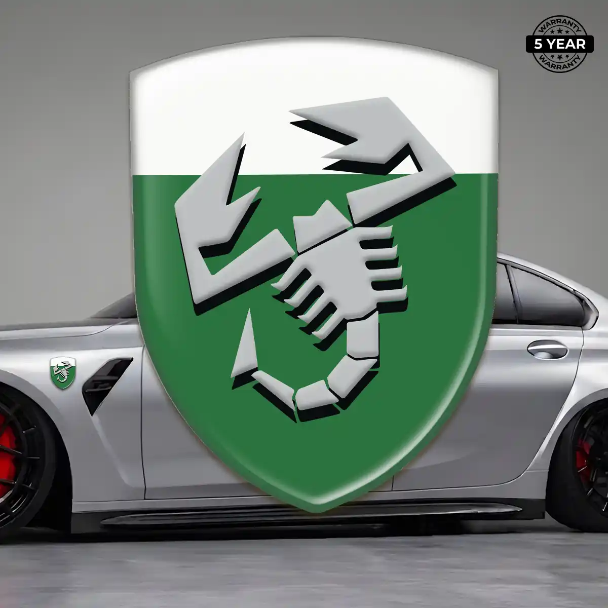 Abarth Emblem Badge Logo Interior Elegance