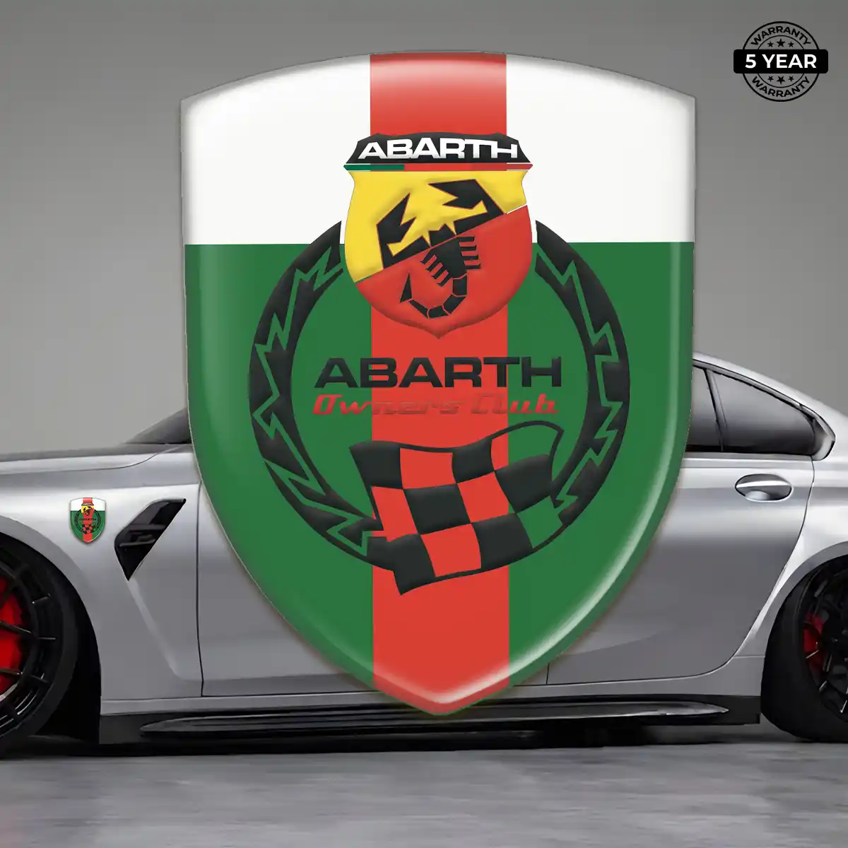 Abarth Emblem Badge Logo Outer Style
