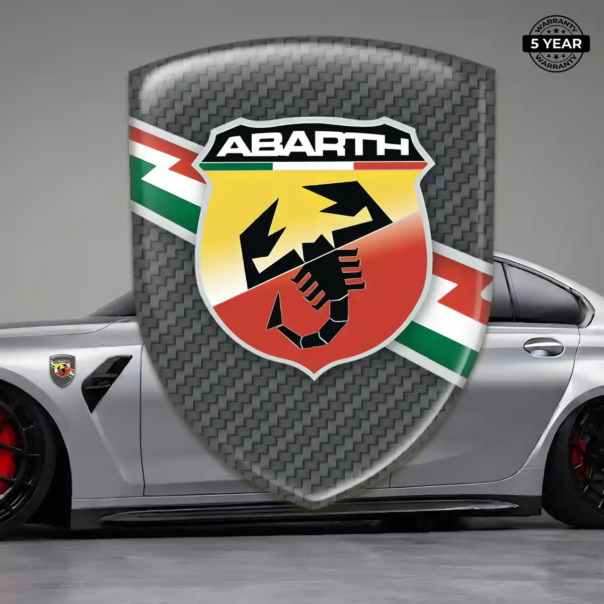 Abarth Emblem Badge Logo Resin Luxe