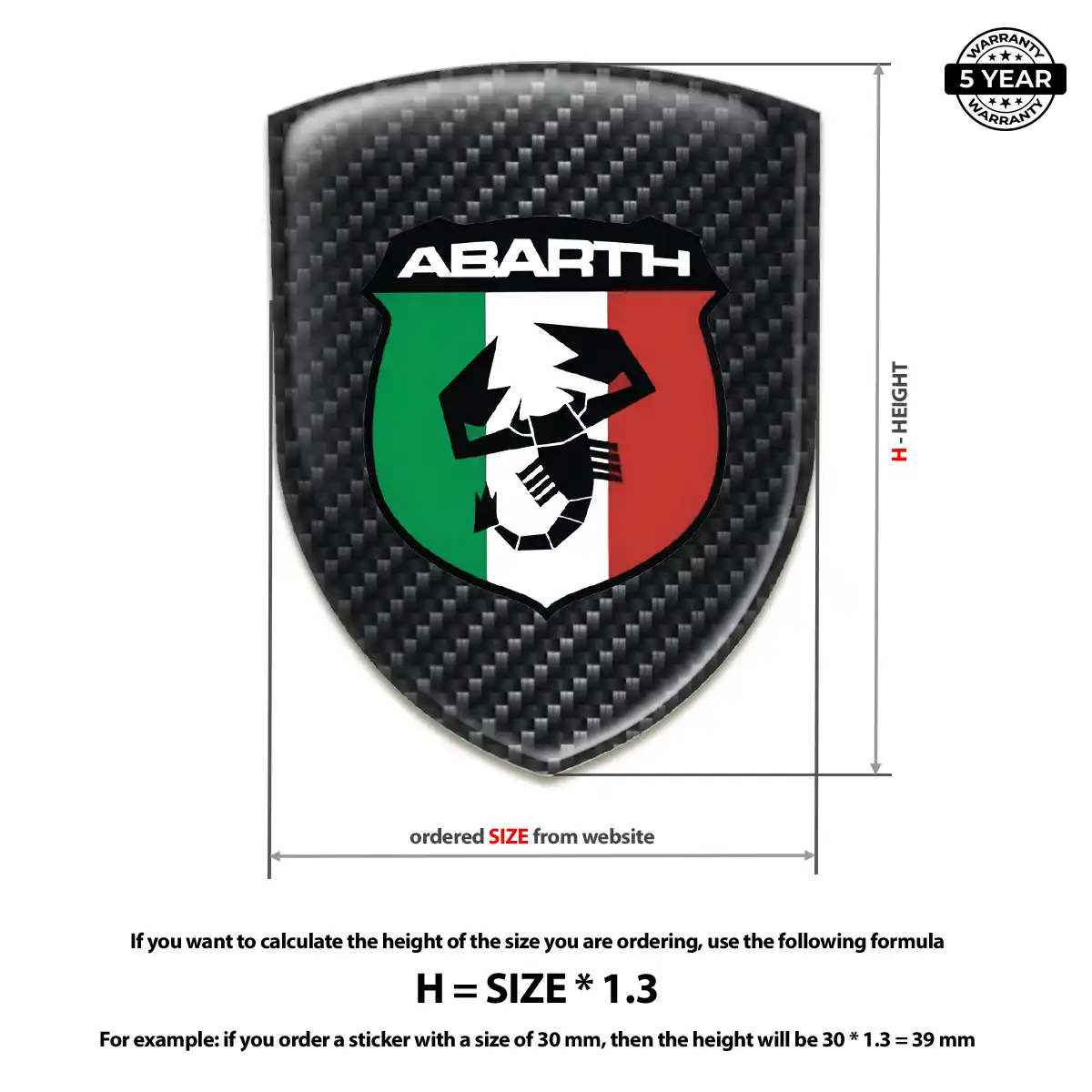 Abarth Emblem Badge Logo Sleek Style