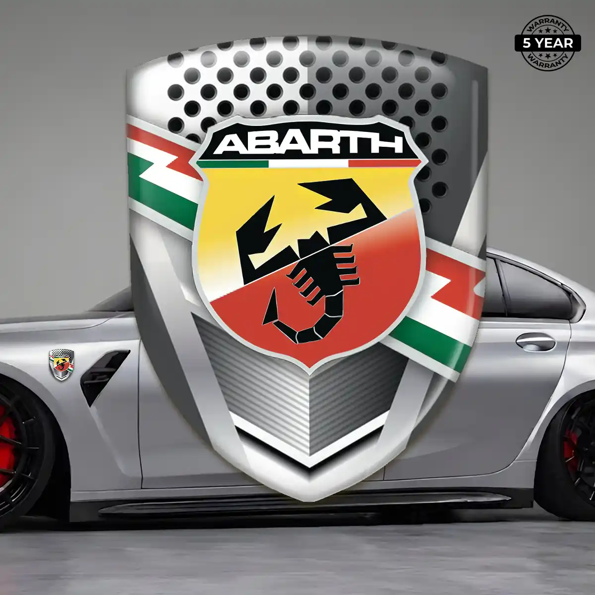 Abarth Emblem Badge Logo Sport Tuning
