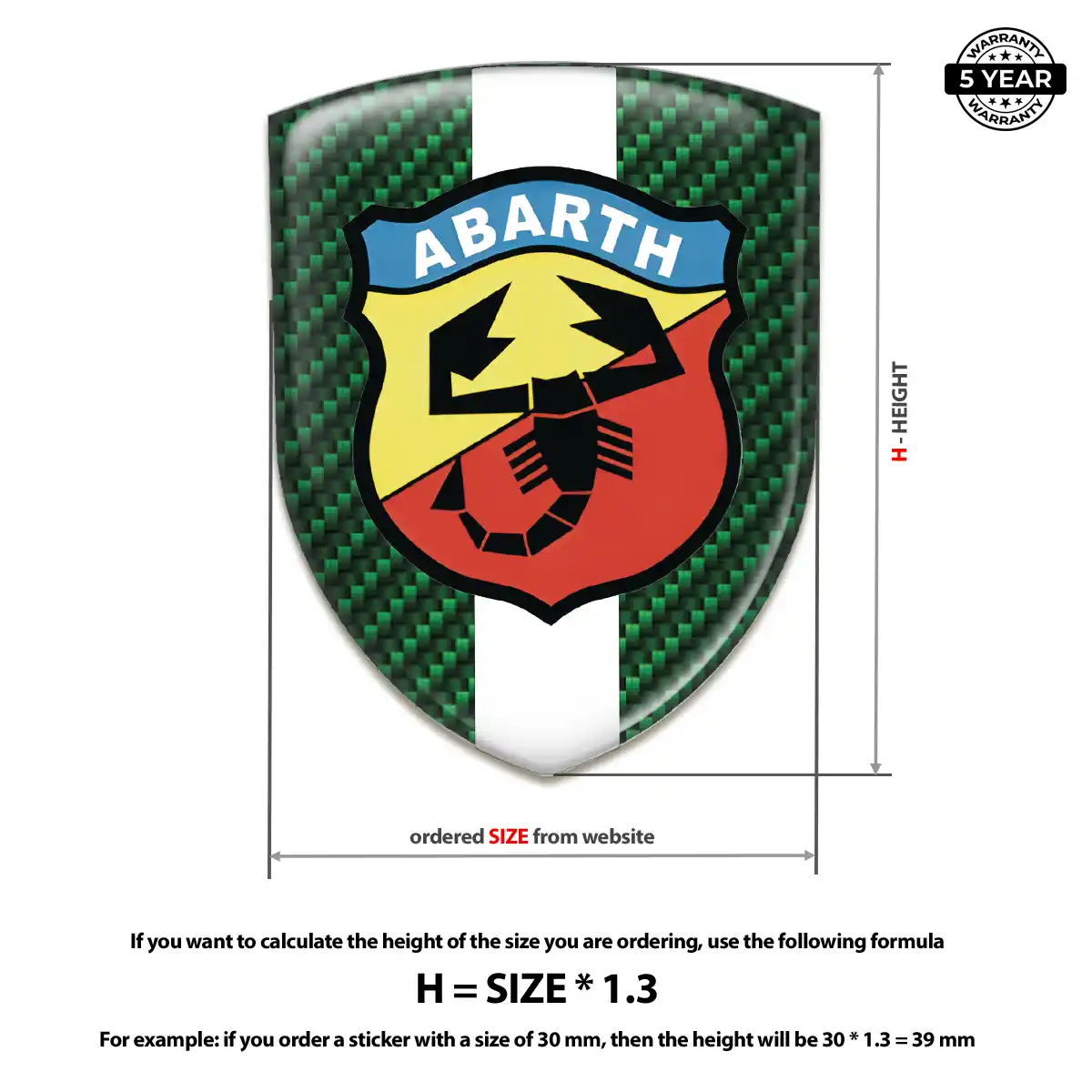Abarth Emblem Badge Logo Street Tuning