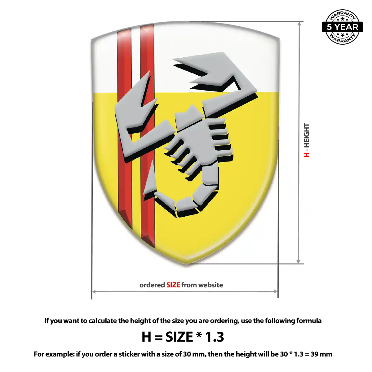 Abarth Emblem Badge Noble Edition