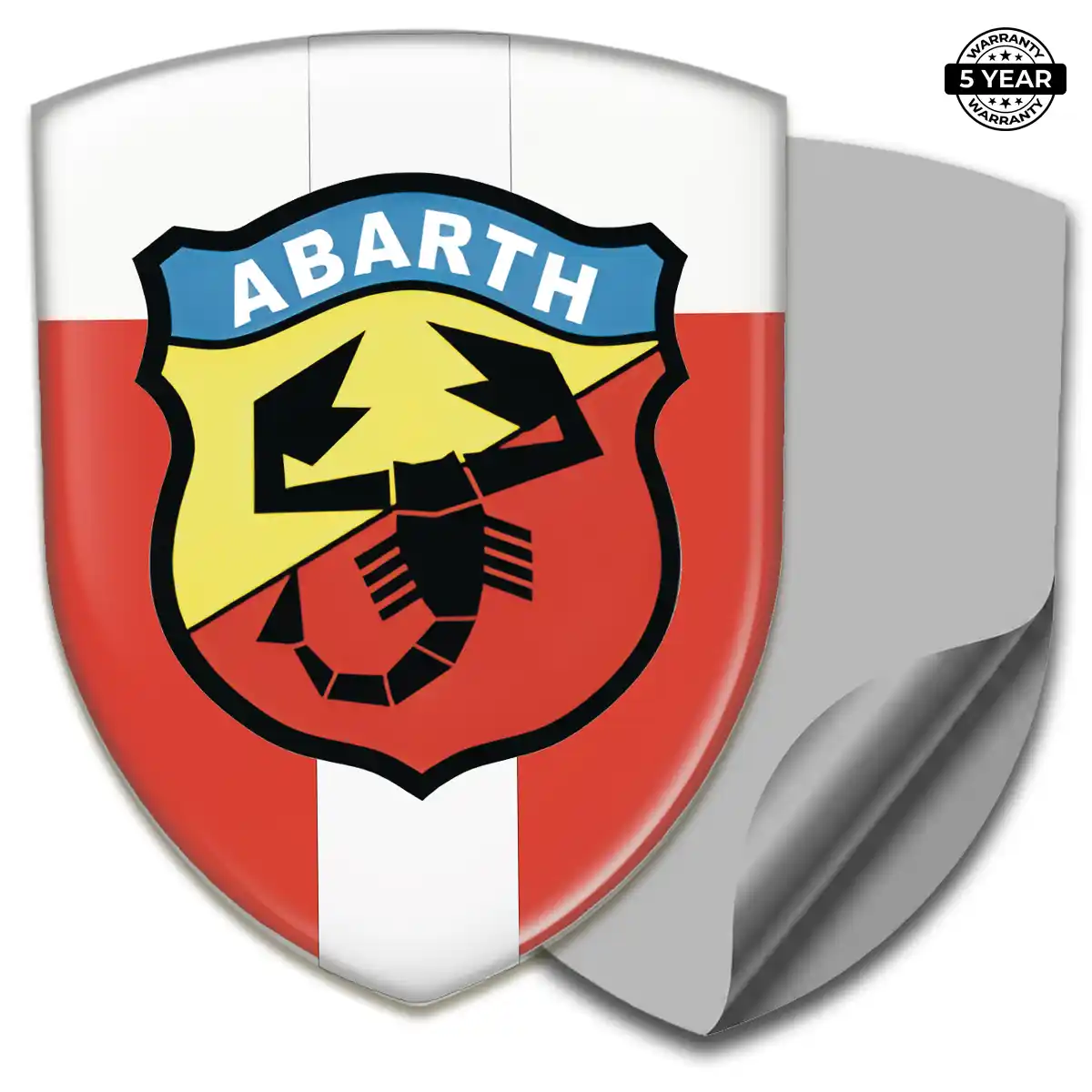 Abarth Emblem Badge Premium Dome