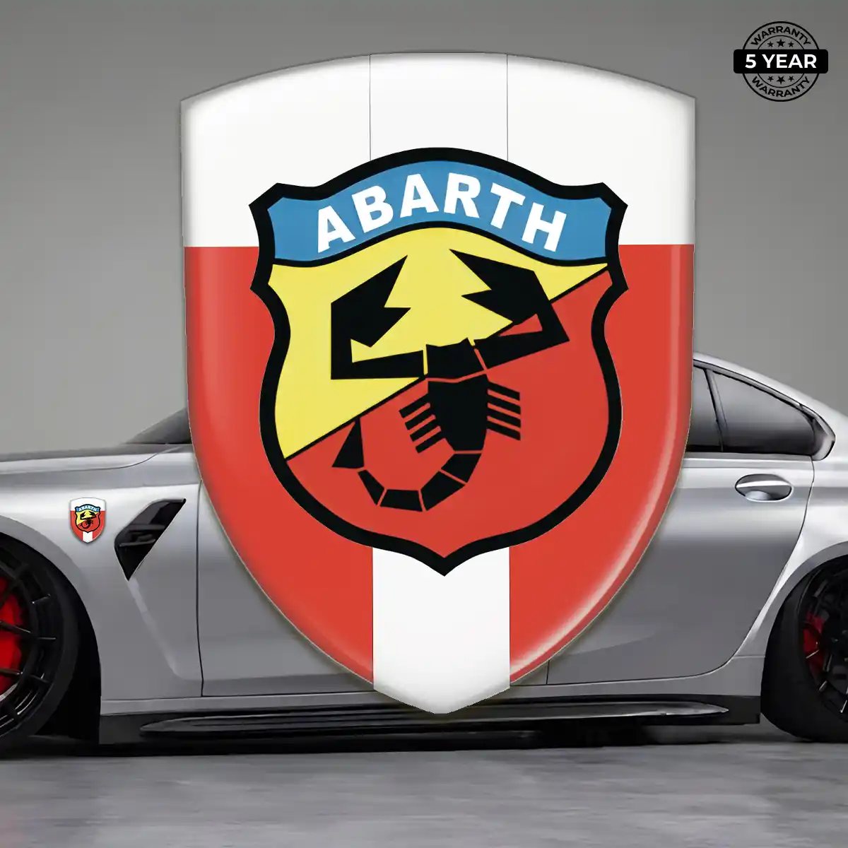 Abarth Emblem Badge Premium Dome