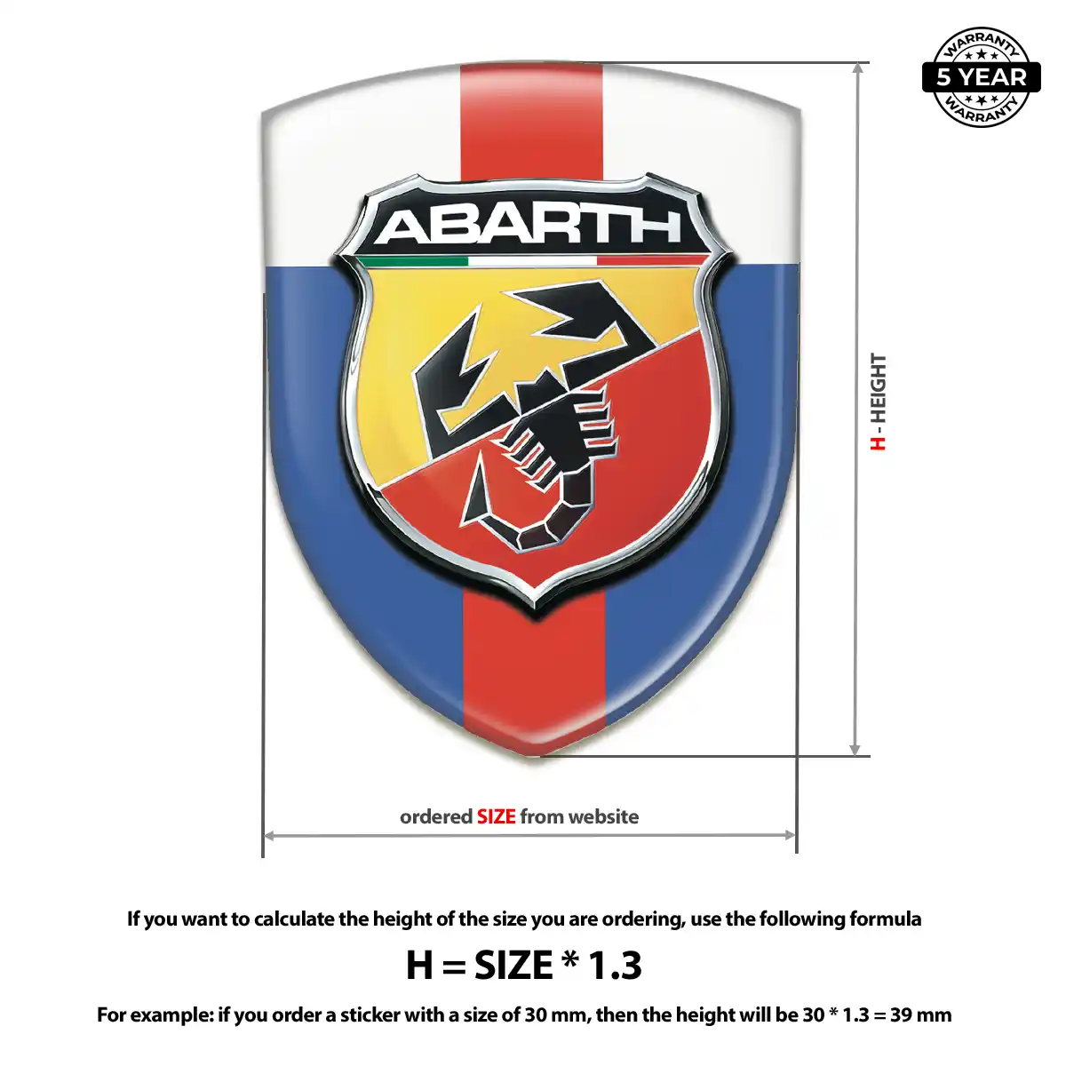 Abarth Emblem Badge Prestige Line