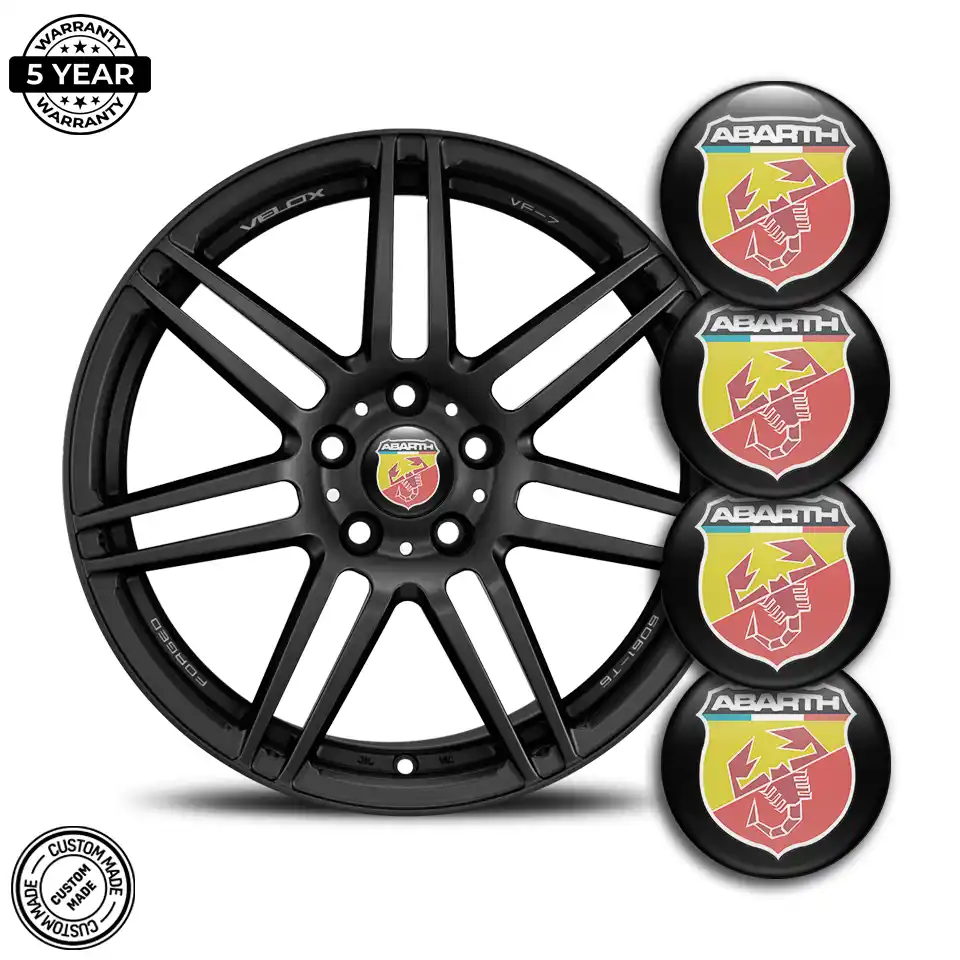 Abarth Emblem Badge Self-Adhesive Premium Edition