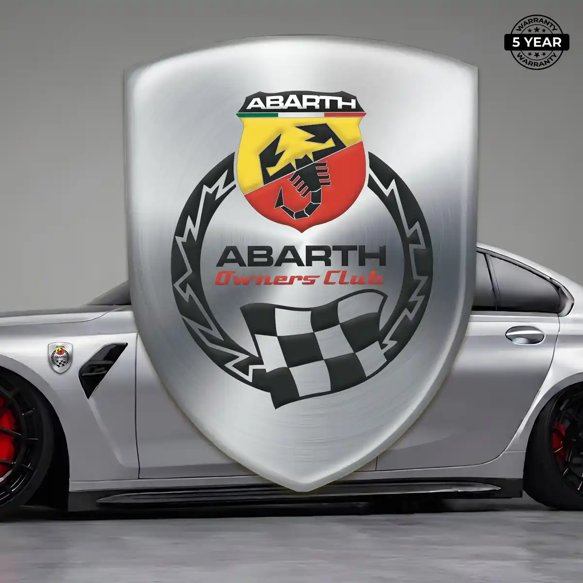 Abarth Emblem Badge Sleek Style