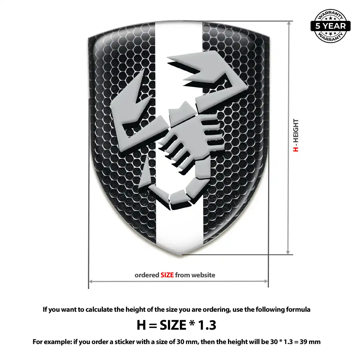 Abarth Emblem Badge Street Tuning