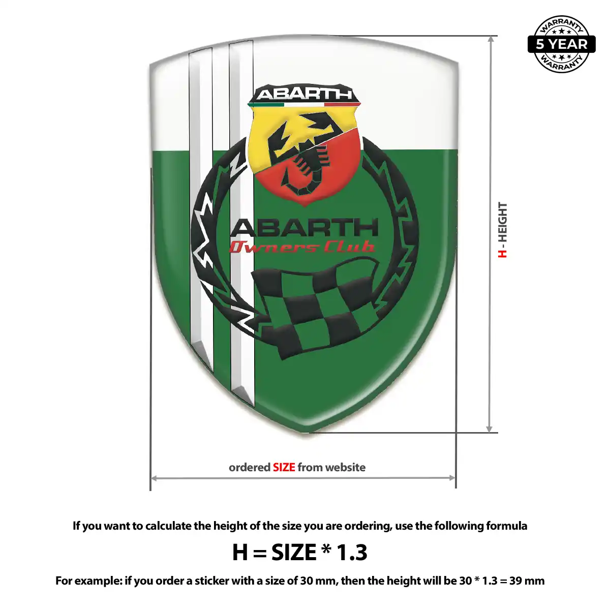 Abarth Emblem Badge Superior Craft