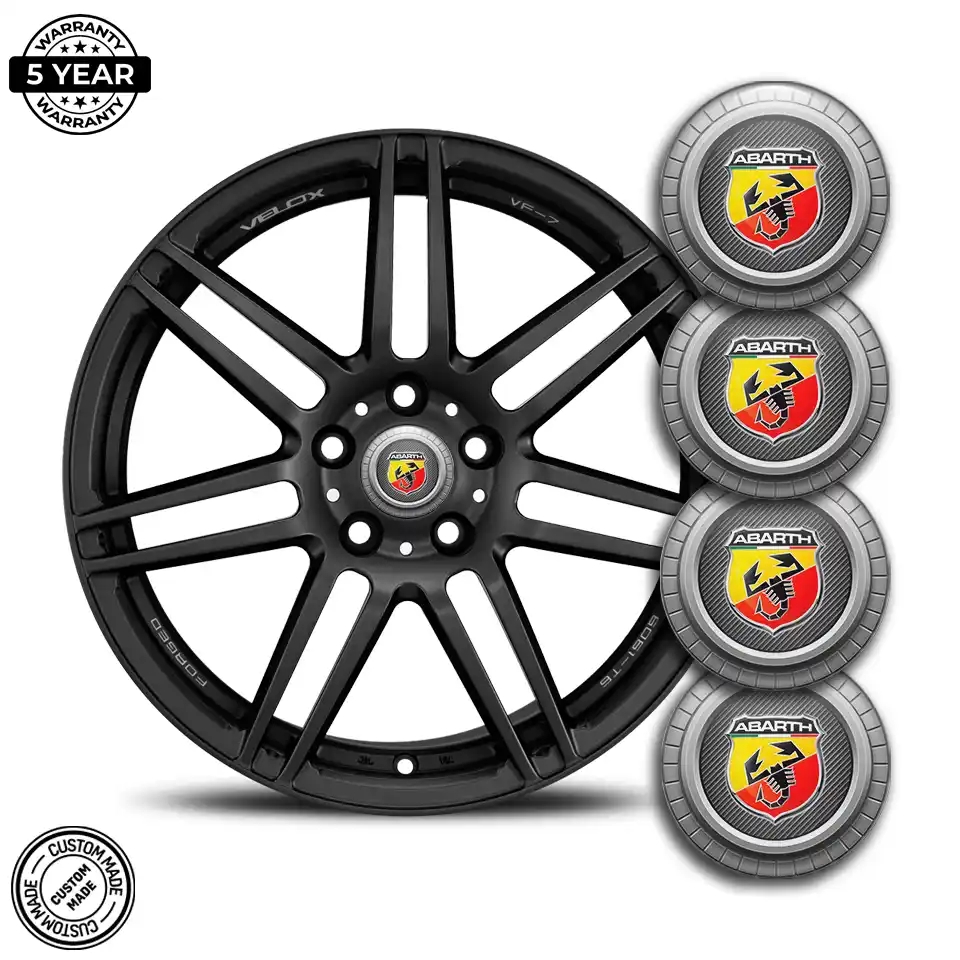Abarth Emblem Center Hub Cap Self-Adhesive High Quality