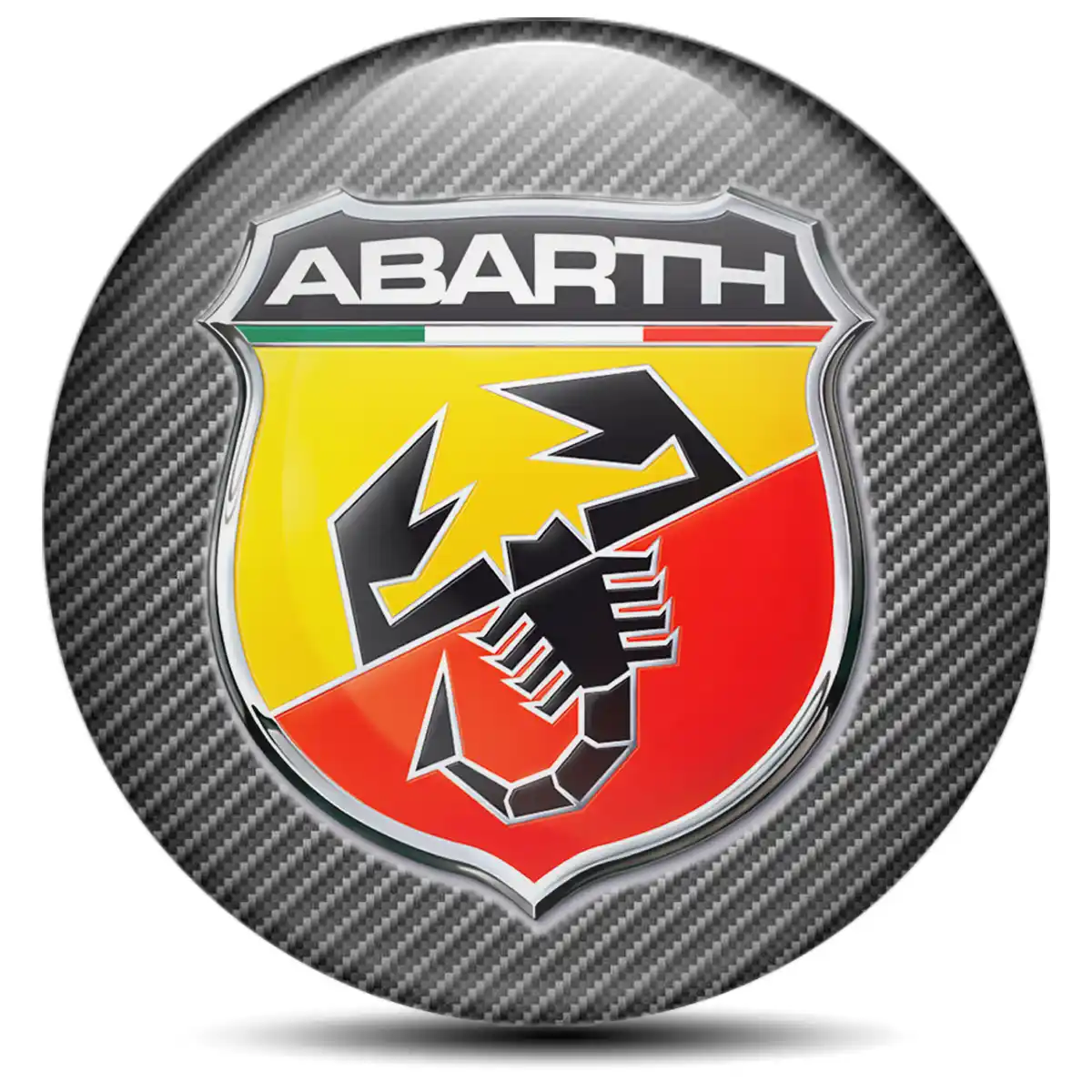Abarth Emblem Center Hub Cap Self-Adhesive Stylish Design