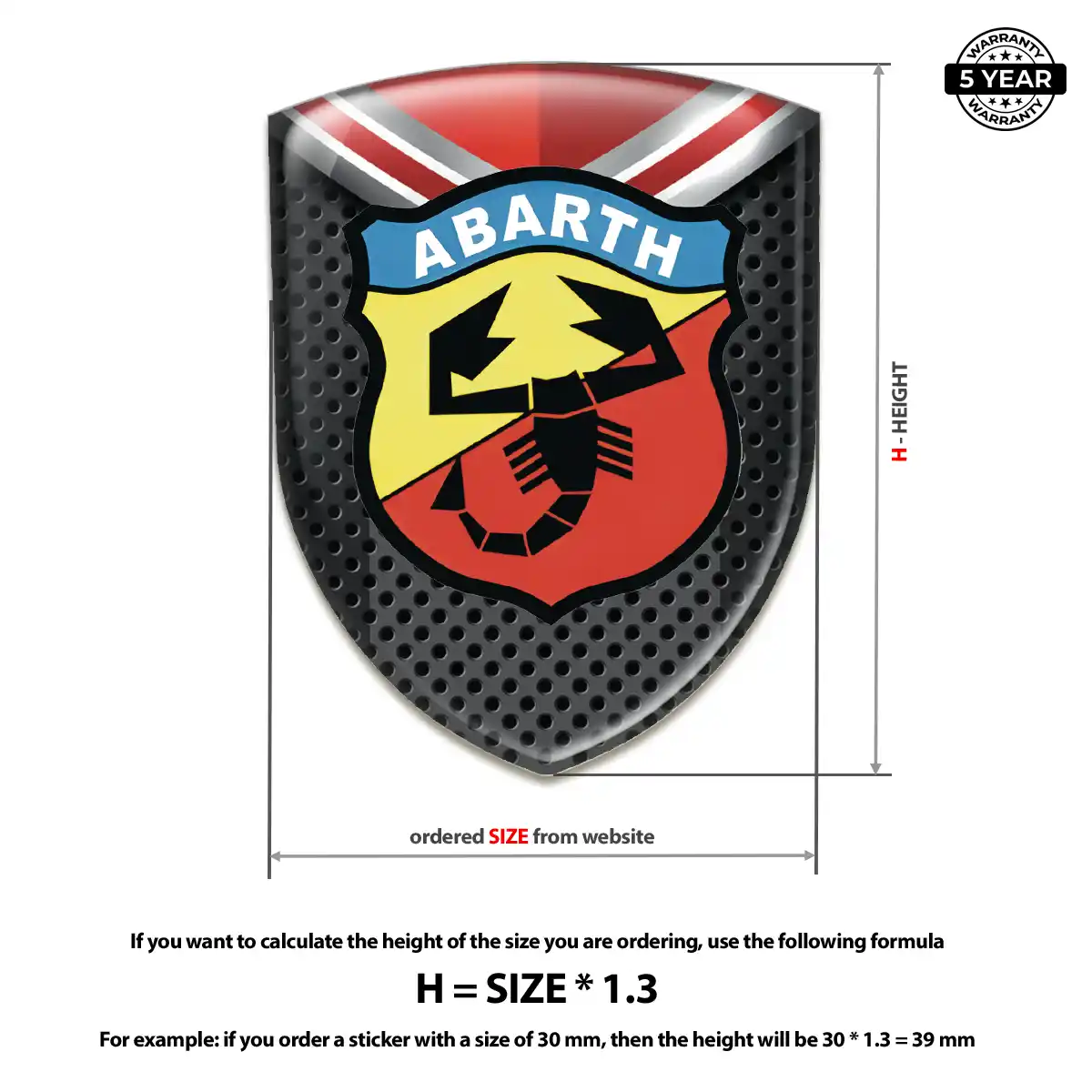 Abarth Emblem Crest Auto Tuning