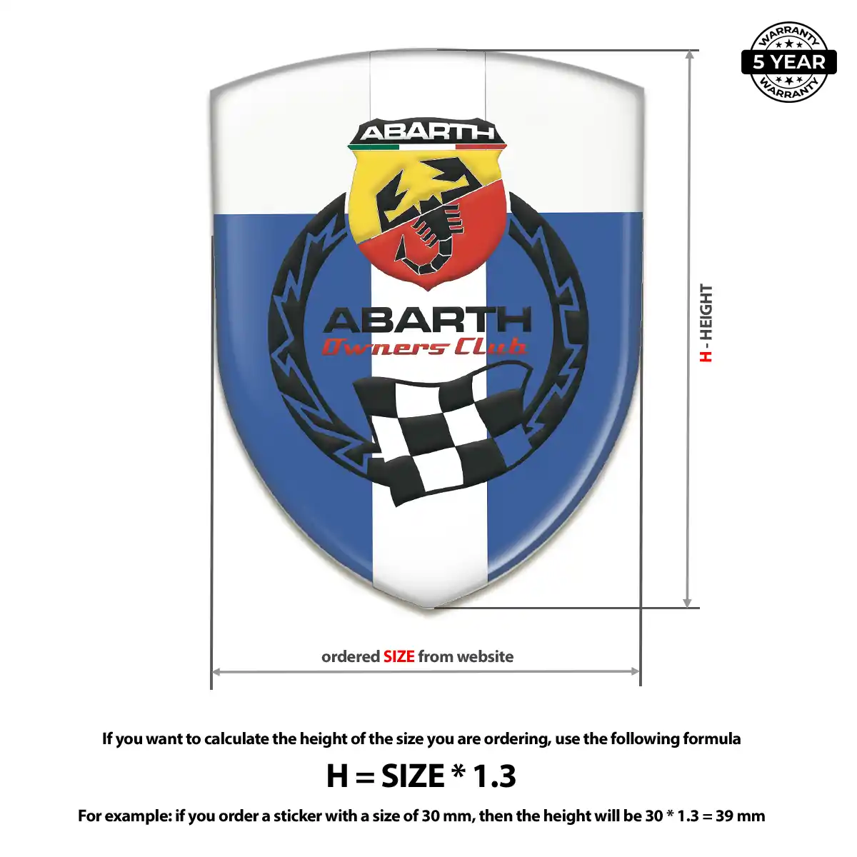 Abarth Emblem Crest Deluxe Edition