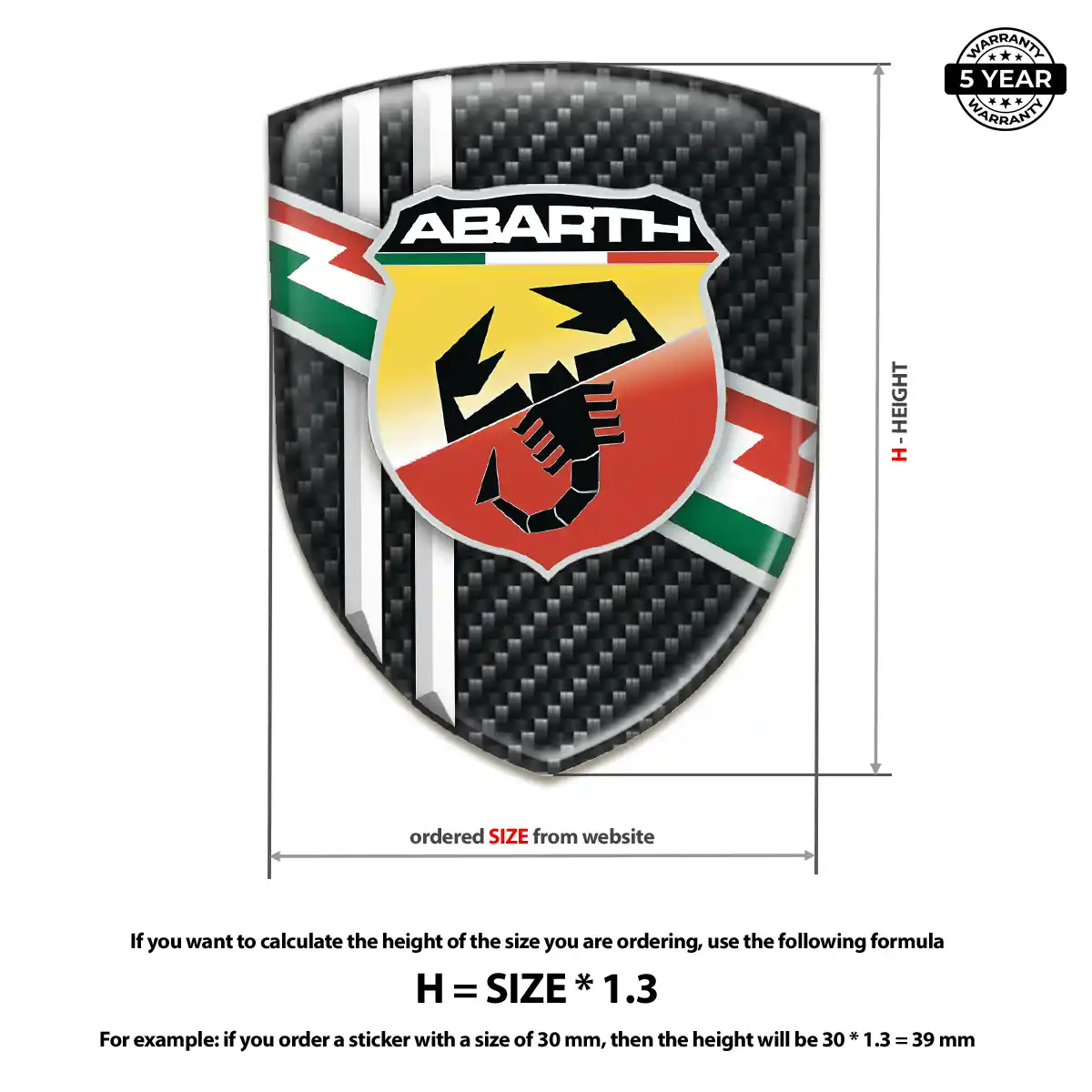 Abarth Emblem Crest Exterior Luxe