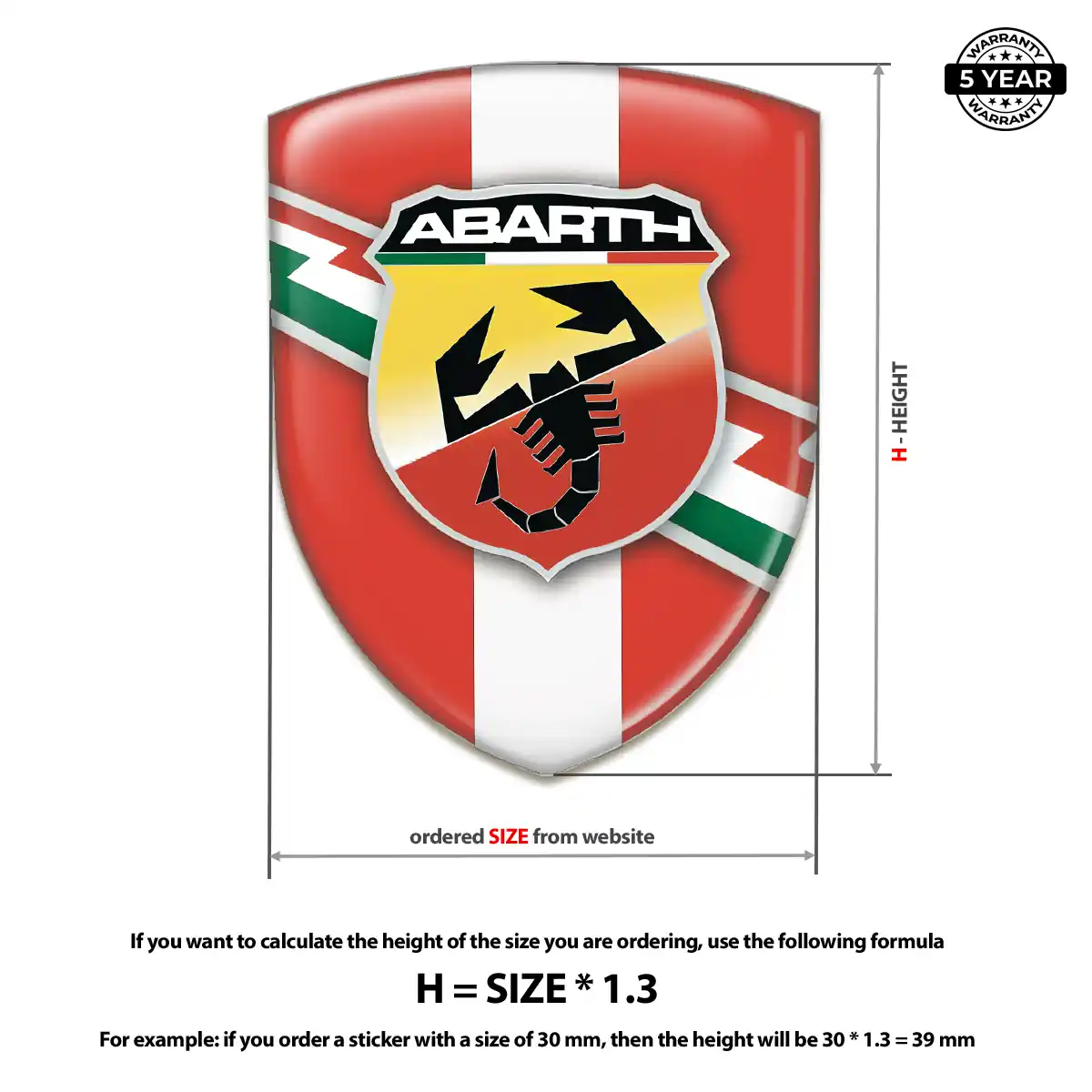 Abarth Emblem Crest Interior Luxe