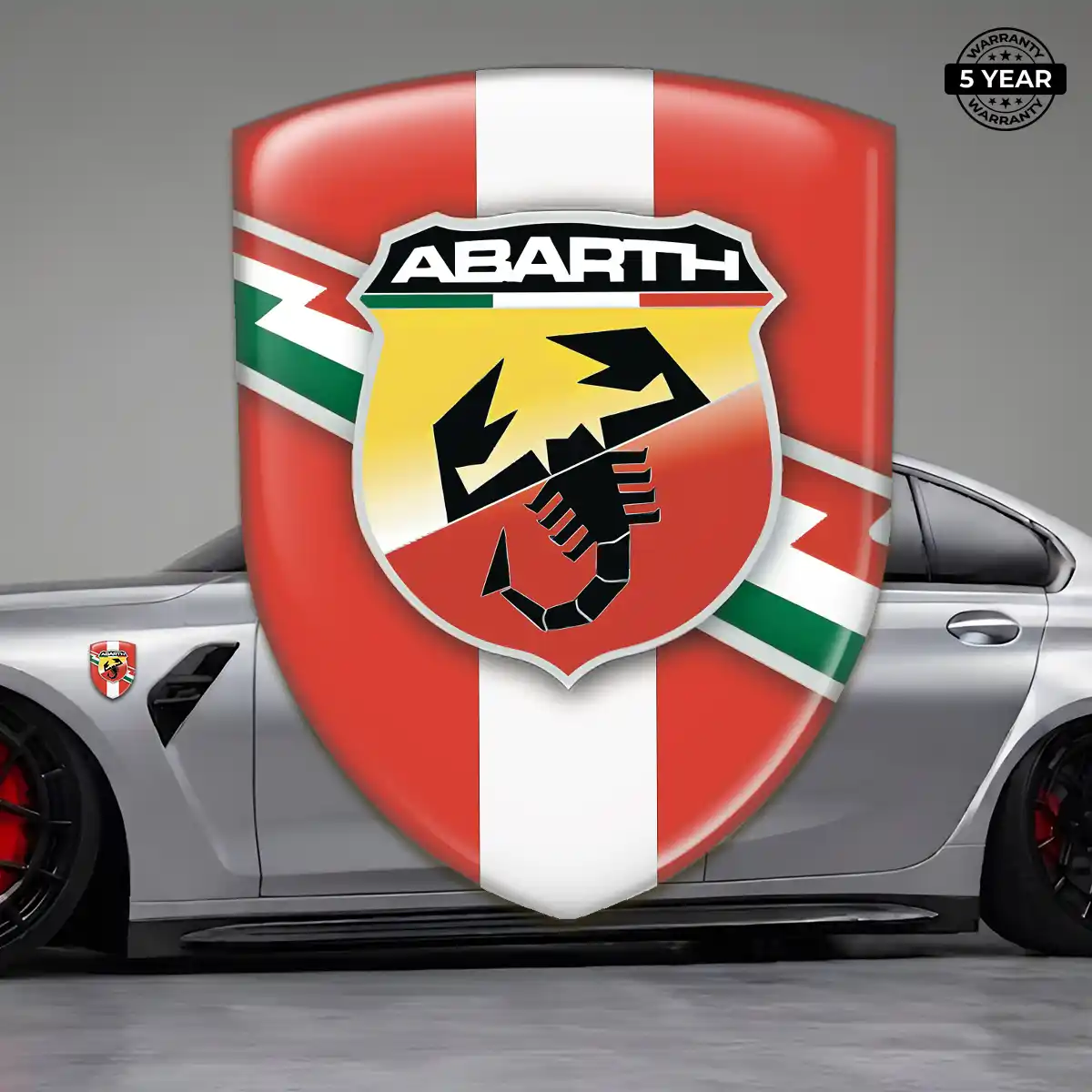 Abarth Emblem Crest Interior Luxe