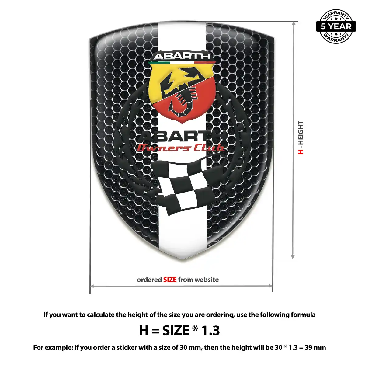 Abarth Emblem Crest Prime Quality