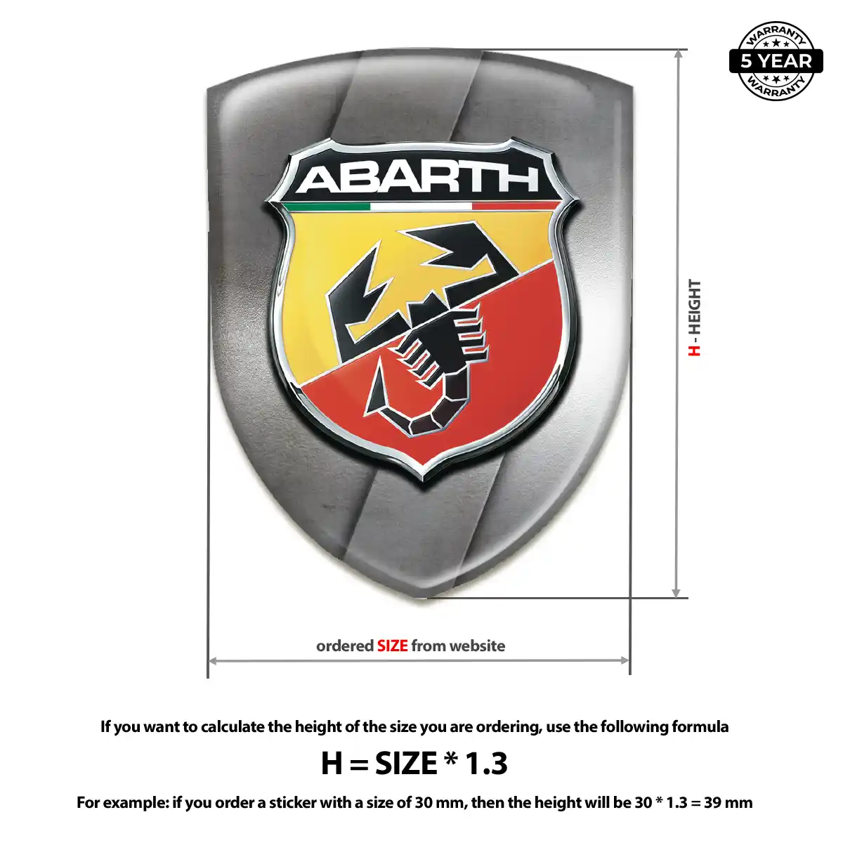 Abarth Emblem Crest Sleek Style