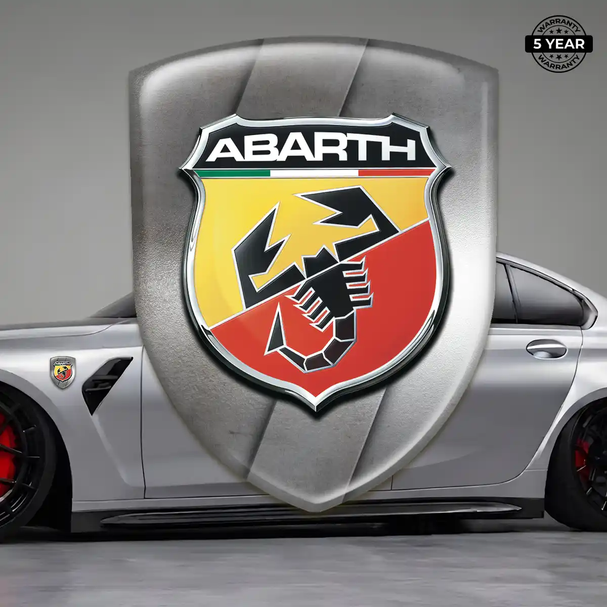 Abarth Emblem Crest Sleek Style