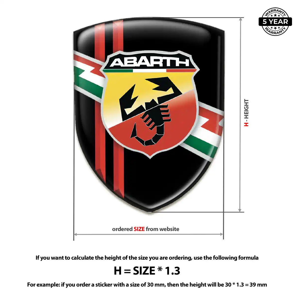 Abarth Emblem Crest Superior Craft