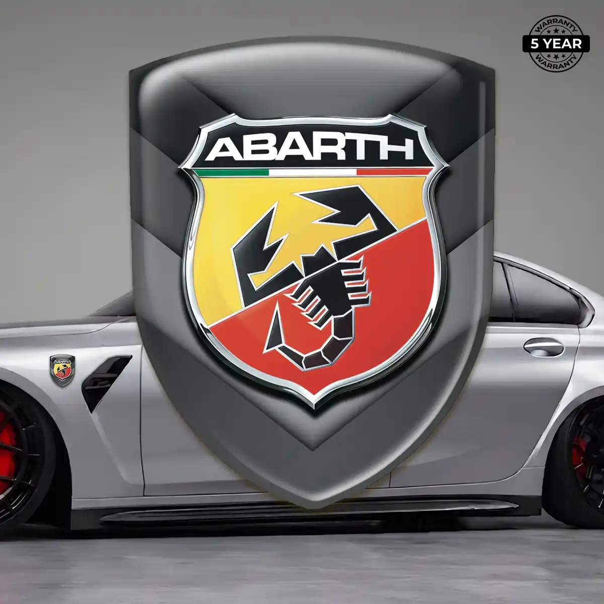 Abarth Emblem Domed Badge Deluxe Edition