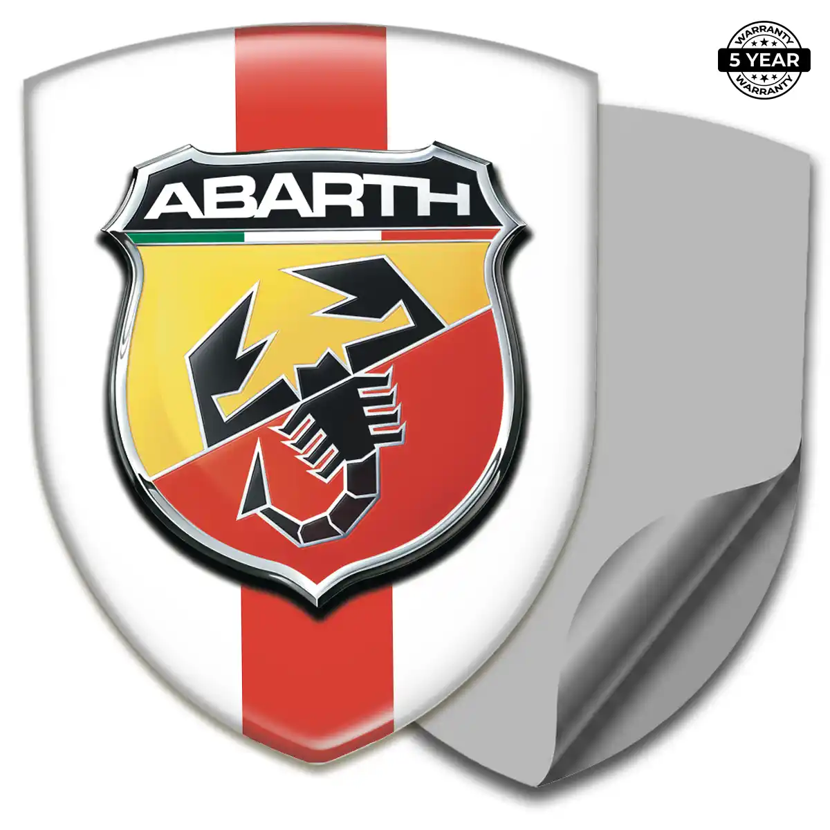 Abarth Emblem Domed Badge Elite Finish