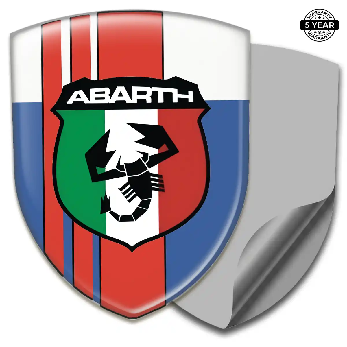 Abarth Emblem Domed Badge Exterior Luxe