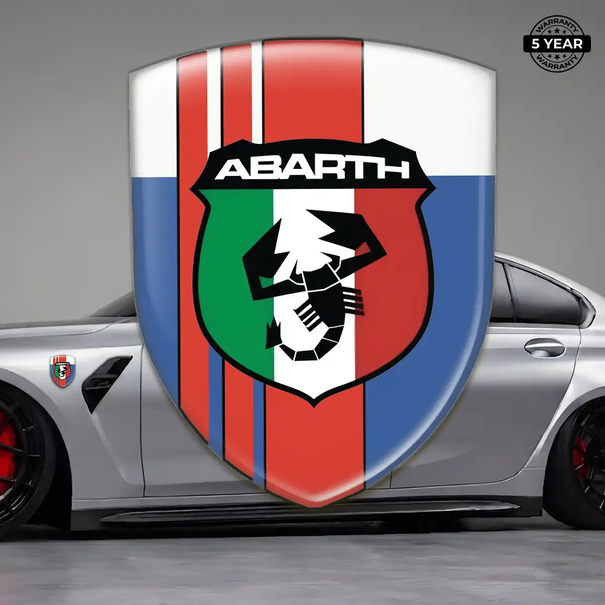 Abarth Emblem Domed Badge Exterior Luxe