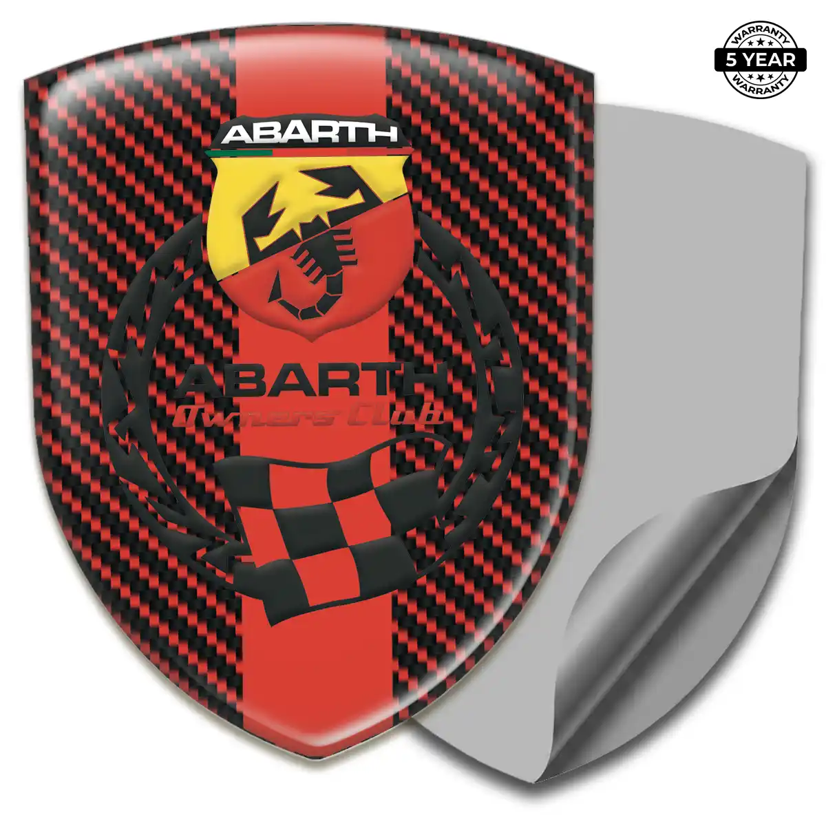 Abarth Emblem Domed Badge Opulent Line