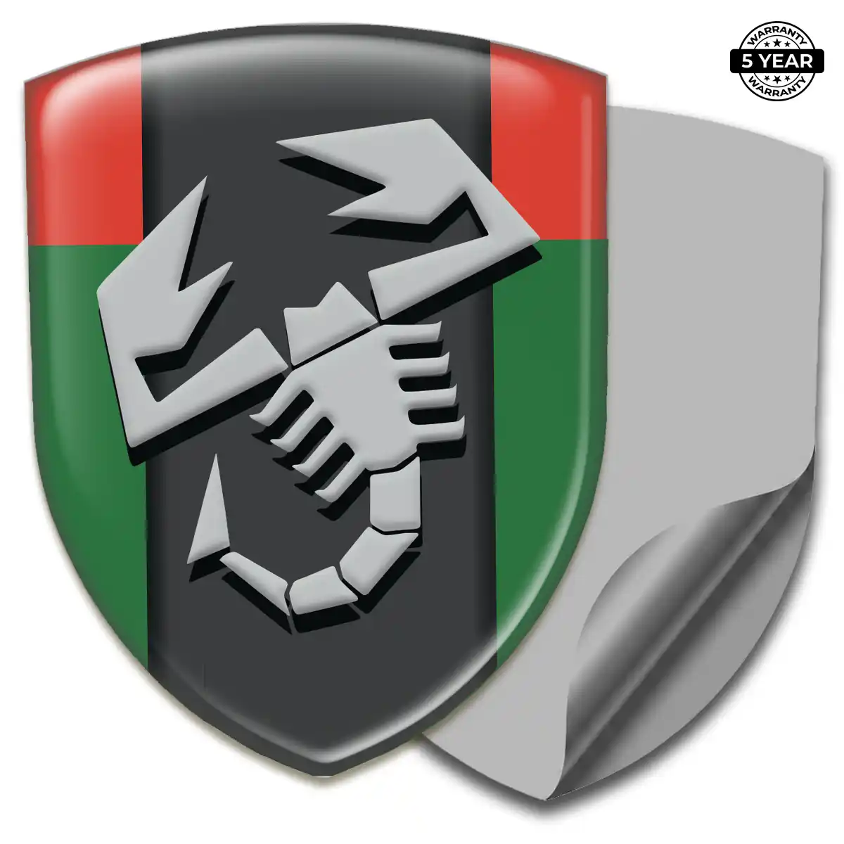 Abarth Emblem Domed Badge Outer Style