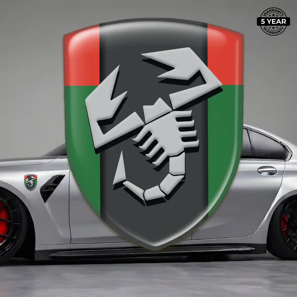 Abarth Emblem Domed Badge Outer Style