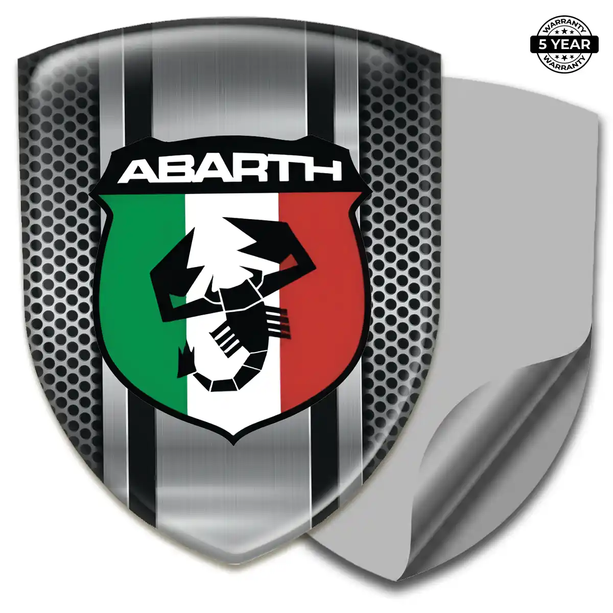 Abarth Emblem Domed Badge Sport Tuning