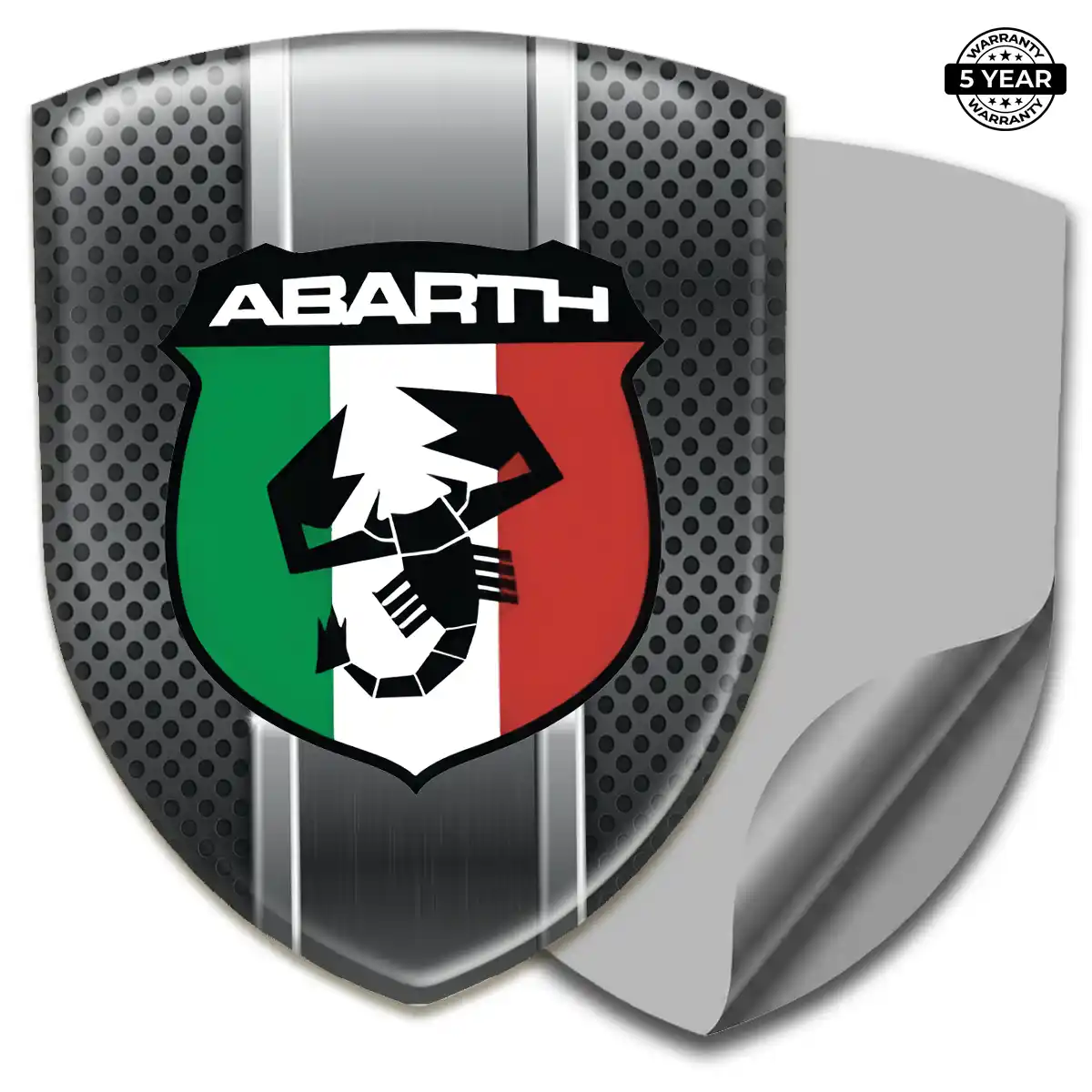 Abarth Emblem Domed Badge Street Tuning